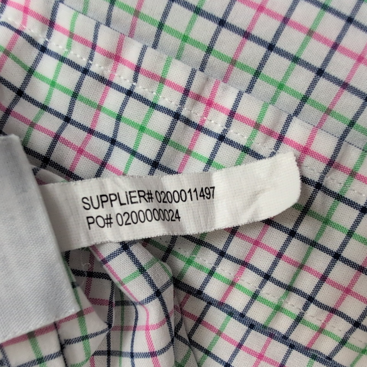 Chemise Ralph Lauren Taille L Carreaux Rose Vert Bleu 100% Coton Logo Bleu Marin