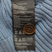 Pull Col Roulé Boutonné Tommy Hilfiger Bleu Ciel - Taille M