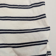 Polo manches courtes Polo Ralph Lauren blanc rayures bleu écusson golf taille L