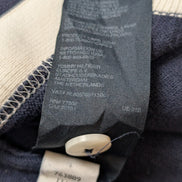 Gilet Boutonné Tommy Hilfiger Bleu Marine & Blanc Logo Brodé - Taille M