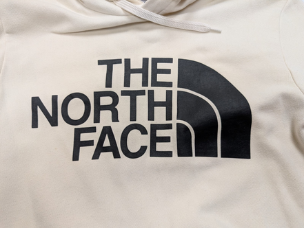 Sweat à capuche The North Face Blanc Cassé Grands Logos Taille S