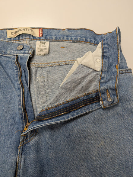 Jean Levi's 560 Comfort Fit Vintage Homme W38 L36 Bleu Denim Ample Long