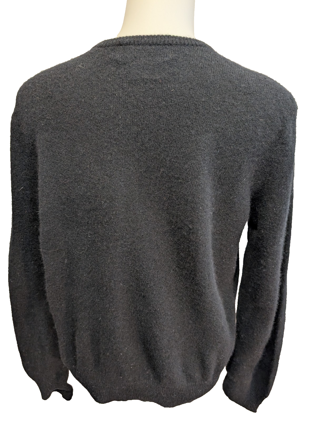 Pull Polo Ralph Lauren Noir Logo Violet - 100% Laine d'Agneau - T. XL (ajusté)