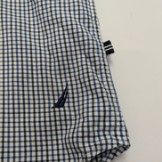 Chemise Nautica L Bleu Noir Carreaux Tencel Coton Classic Fit Manches longues