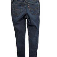 Jean Levi's 711 Femme Bleu Foncé Skinny Ultra Stretch W26 L28 Intemporel