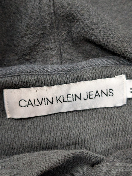 Sweat à Capuche Calvin Klein Noir - Logo Or & Blanc - Taille M
