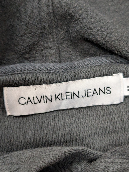Sweat à Capuche Calvin Klein Noir - Logo Or & Blanc - Taille M