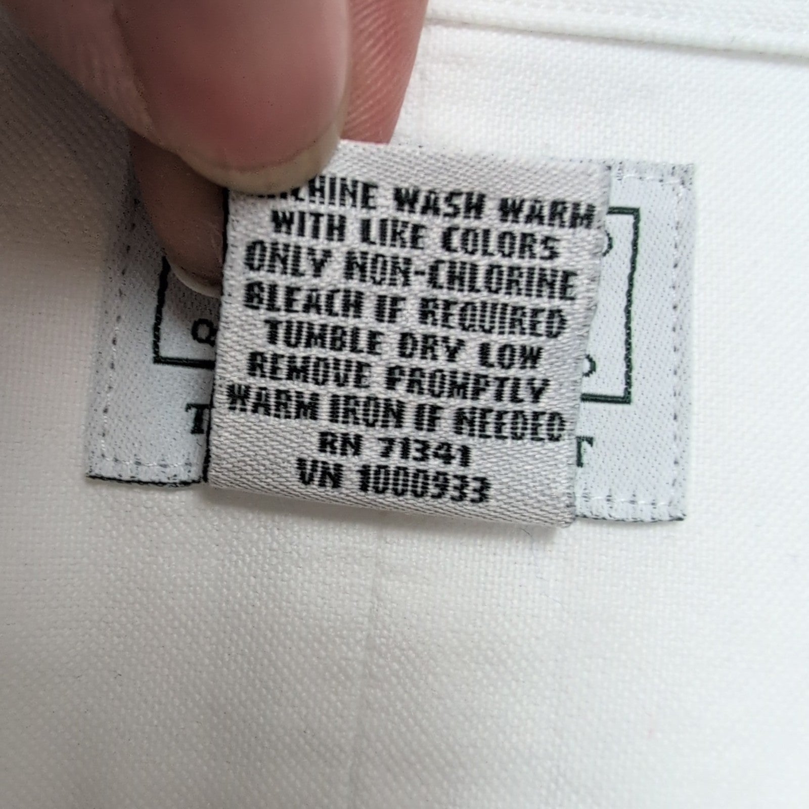Chemise L.L. BEAN Homme XXL Blanche Manches Longues Coton Premium