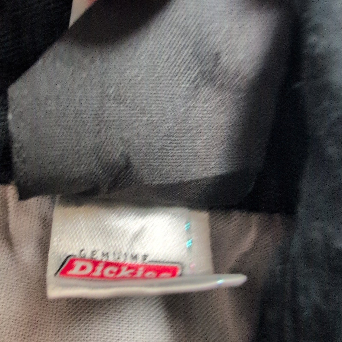 Chemise Dickies XL Noir Rayures Gaufrées 2 Poches Manches Courtes