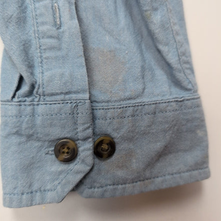 Chemise Carhartt 2XL Tall bleu clair Relaxed Fit coton workwear