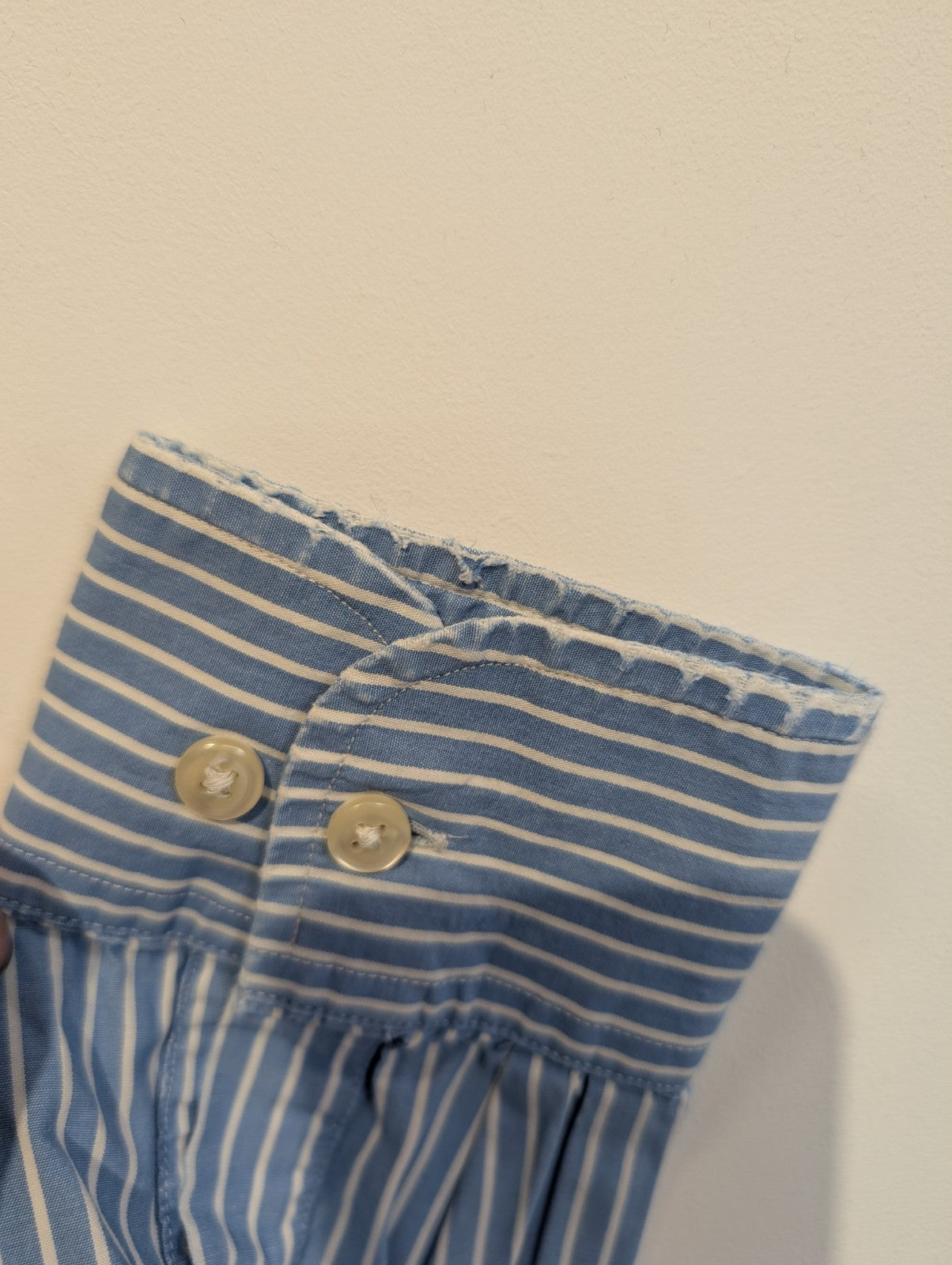 Chemise Nautica à Rayures Bleues & Blanches - Taille M