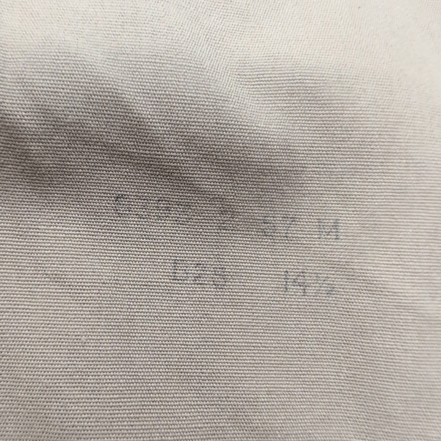 Chemise Creighton Made in USA S 14½ Marron Clair Poplin Coton Homme