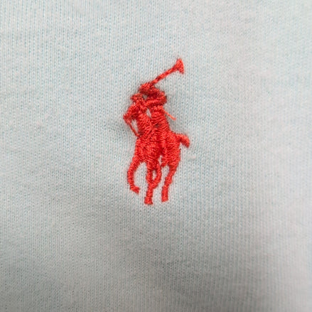 Polo Ralph Lauren Homme S Bleu Turquoise Clair Logo Orange Polo Manches Courtes
