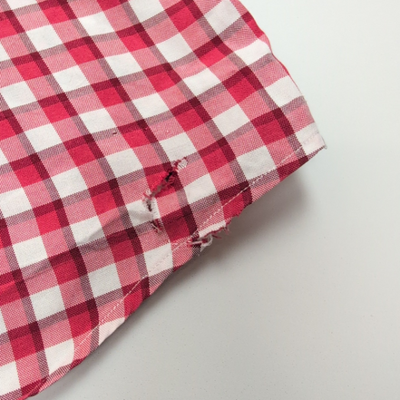 Chemise Lacoste XL Rouge Blanc Carreaux Coton Logo Vert Poche manches longues