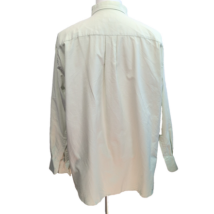 Chemise Nautica Oxford XXL Vert Pastel 100% Coton Logo Brodé Bleu Ciel
