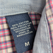 Chemise Chaps manches courtes violet à carreaux taille M #236msch