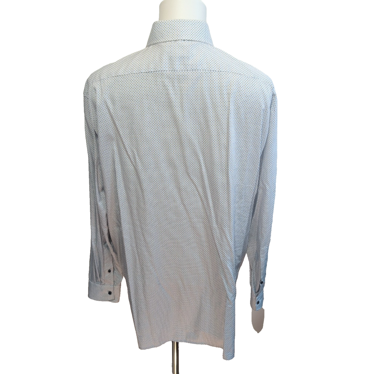 Olymp Luxor Chemise Blanche Motifs Carrés 100% Coton Homme Taille 2XL