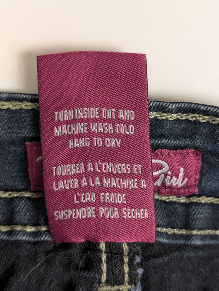 JEAN Fille RECRUIT GIRL Taille 14 ans (M) Coupe Slim Fit Denim Stretch