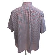 Chemise Tommy Hilfiger 2XL 3XL carreaux rouge bleu manches courtes coton