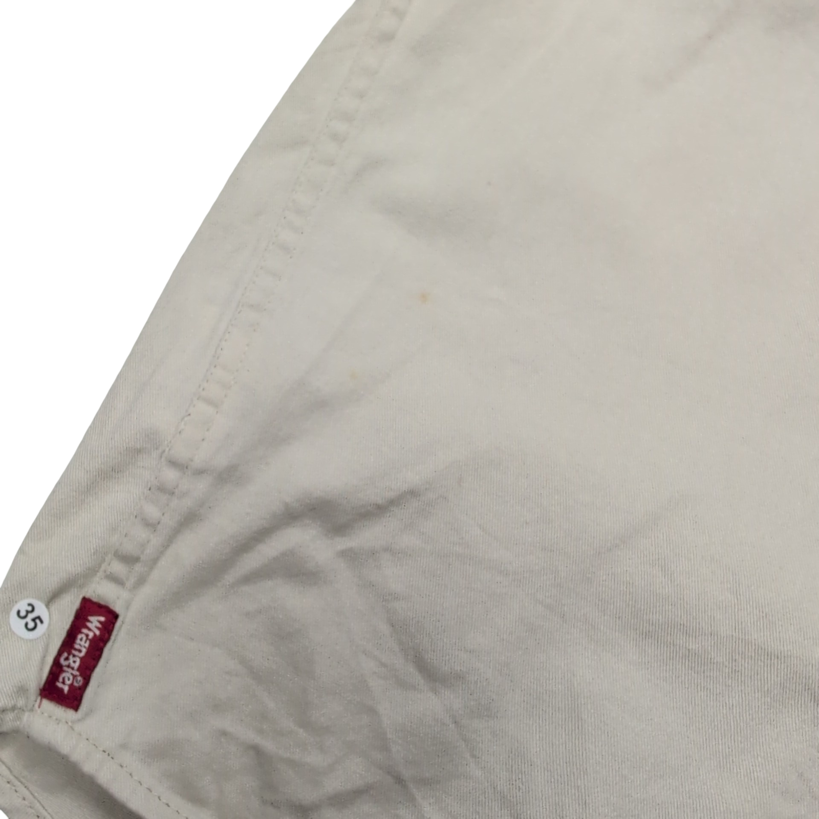 Chemise Wrangler beige crème uni manches courtes taille XXL 2 poches homme