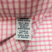 Chemise Ralph Lauren XXL Rose Carreaux Oxford Coton Logo Marron Manches Courtes