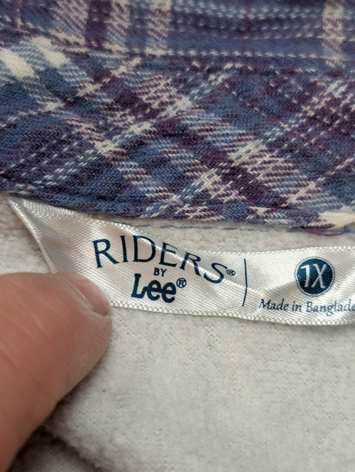 Riders by Lee Surchemise Flanelle Doublée Polaire T.XL UNISEXE Carreau