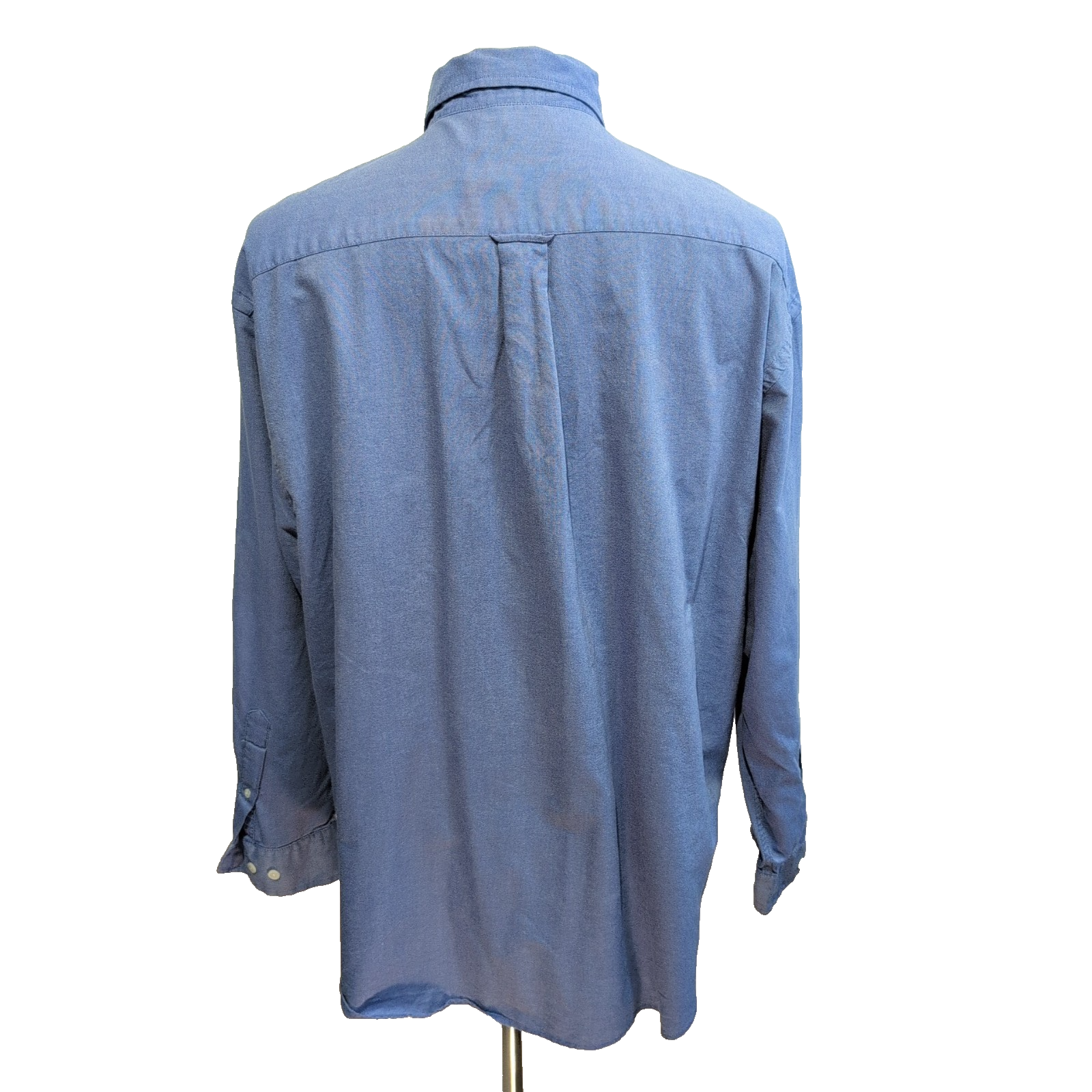 Chemise Nautica XL Bleu Uni Hong Kong 100% Coton manches longues