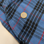 Chemise L.L. BEAN Flanelle Vintage Carreaux Bleu Noir Manches Longues Taille XL
