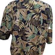 Chemise Hawaïenne Falcon Bay Gold Label Coton Noir & Beige - Taille XL