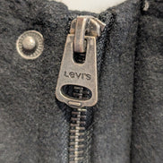 Blouson Veste Levis Homme S Laine Épaisse Matelassée Capuche Noire 4 Poches