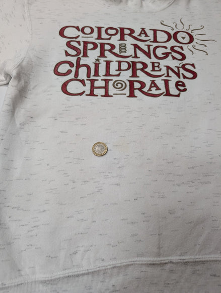 Sweat Oneita Vintage USA Colorado Springs Children Chorale Marine Taille S / M