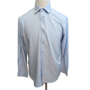 Chemise Nautica Slim Fit M Bleu Clair Stretch Fluide Légère manches longues