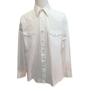 Chemise Wrangler Western Blanche Boutons Pression - Taille XL/XXL