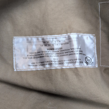 Chemise Carhartt FR 3XL Beige Neuve Étiquette Workwear manches longues