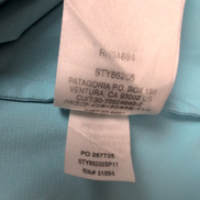 Chemise Hawaïenne Patagonia S Bleu Clair Poisson Trident Brodé Polyester