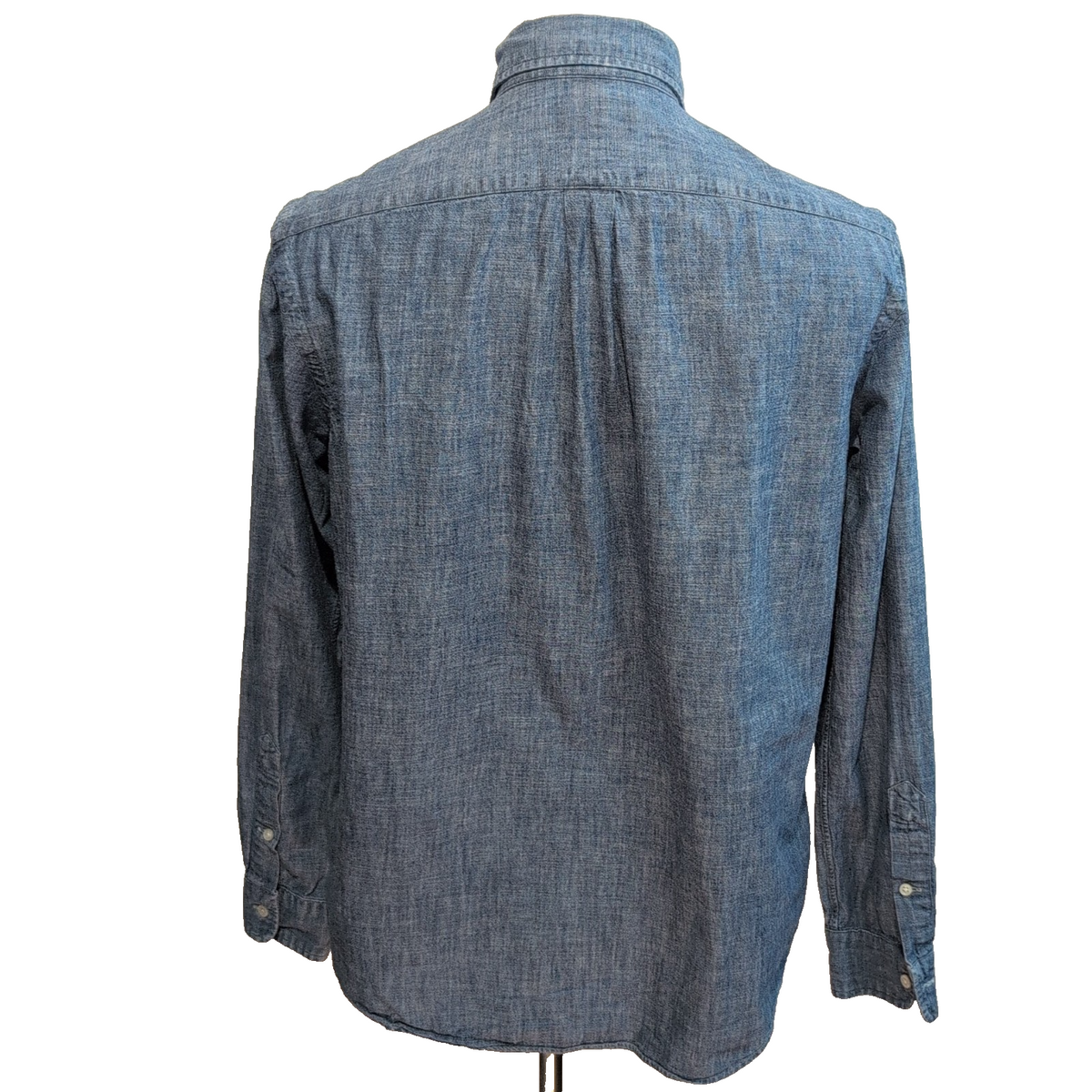 Chemise Ralph Lauren L Bleu Effet Jean Coton Logo Bleu manches longues