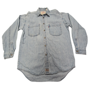 Chemise Levi's vintage en jean fin bleu taille S/M #172e