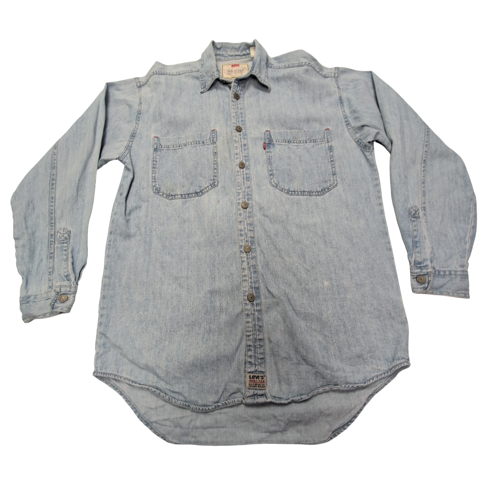 Chemise Levi's vintage en jean fin bleu taille S/M #172e