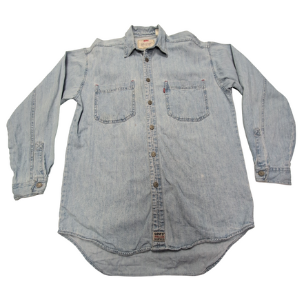 Chemise Levi's vintage en jean fin bleu taille S/M #172e