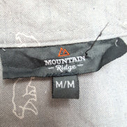 Chemise Mountain Ridge M animaux élan ours renard sapins coton manches longues