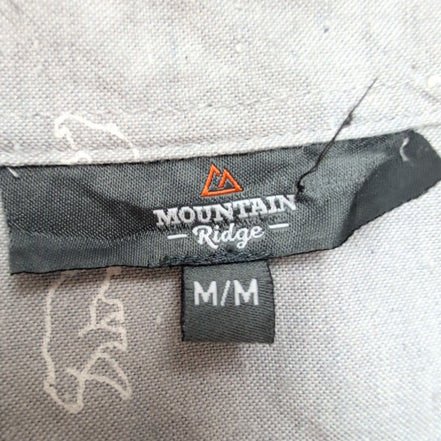 Chemise Mountain Ridge M animaux élan ours renard sapins coton manches longues