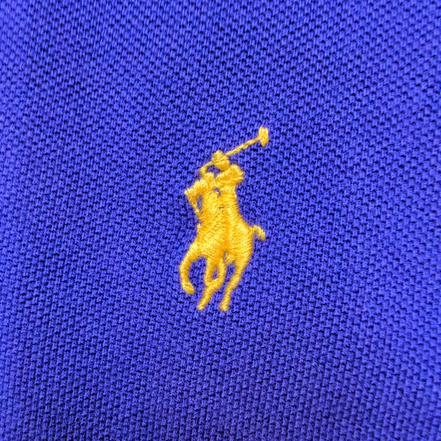 Polo Ralph Lauren Homme M Violet Logo Jaune Polo Manches Courtes