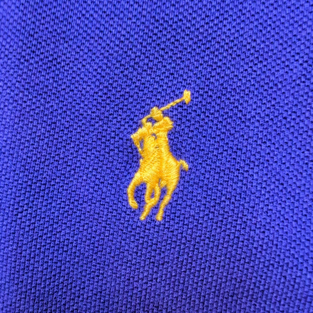 Polo Ralph Lauren Homme M Violet Logo Jaune Polo Manches Courtes
