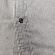 CHEMISE WRANGLER VINTAGE XL Grise Coton POCHE STYLO Workwear Ample homme