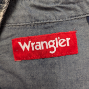 CHEMISE WRANGLER FLANELLE XXL CARREAUX BLEU MARINE VINTAGE Workwear |238S