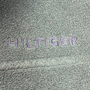 Sweat Polaire Épais Vintage Tommy Hilfiger Col Zip Vert Taille S | 537WSR