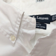 Chemise Ralph Lauren Yarmouth XL blanc Oxford logo marron coton Hong Kong