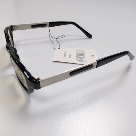 Lunettes de Soleil Rectangulaires Y2K Branches Larges Noir Jaune