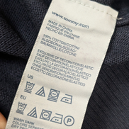 Pull Tommy Hilfiger Col V Bleu Marine Coupe Large - Taille 3XL (XXL TG)