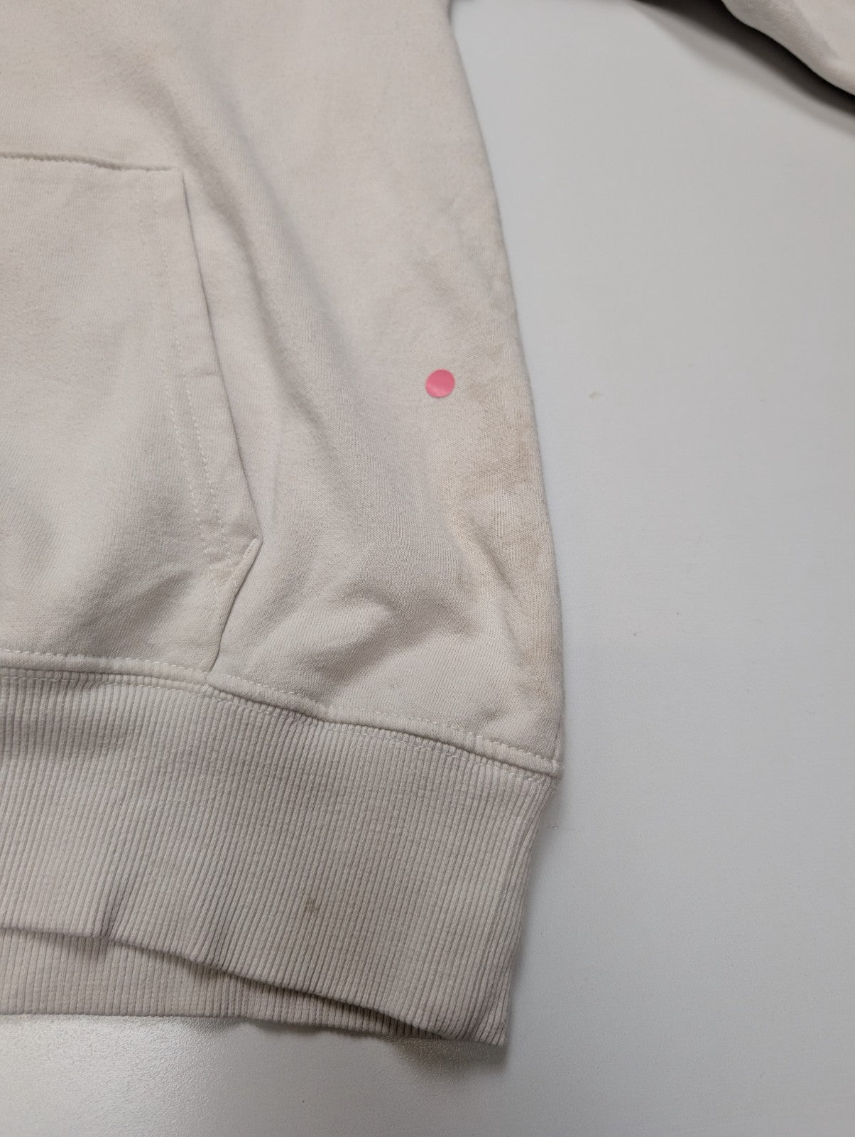 The North Face Sweat à Capuche Blanc - Logo Noir Frontal - Taille M Femme